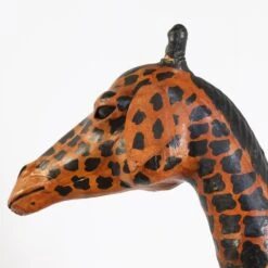 Oversized Leather Giraffe -Furniture Shop FL43 58OversizedLeatherGiraffe.06