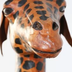 Oversized Leather Giraffe -Furniture Shop FL43 58OversizedLeatherGiraffe.11