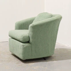 Pair Of Matching Swivel Chairs In Different Fabrics -Furniture Shop FL44 45PairofMatchingSwivelChairsinDifferentFabrics.03