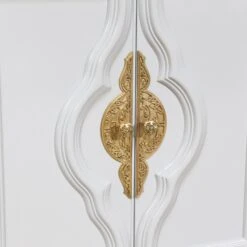 Moroccan Inspired Credenza Refinished In Falcon Grey -Furniture Shop FL46 15RMoroccanInspiredCredenzaRefinishedinFalconGrey.05