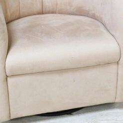 Pair Of Tan Natuzzi Swivels -Furniture Shop FL46 29PairofTanNatuzziSwivels.07