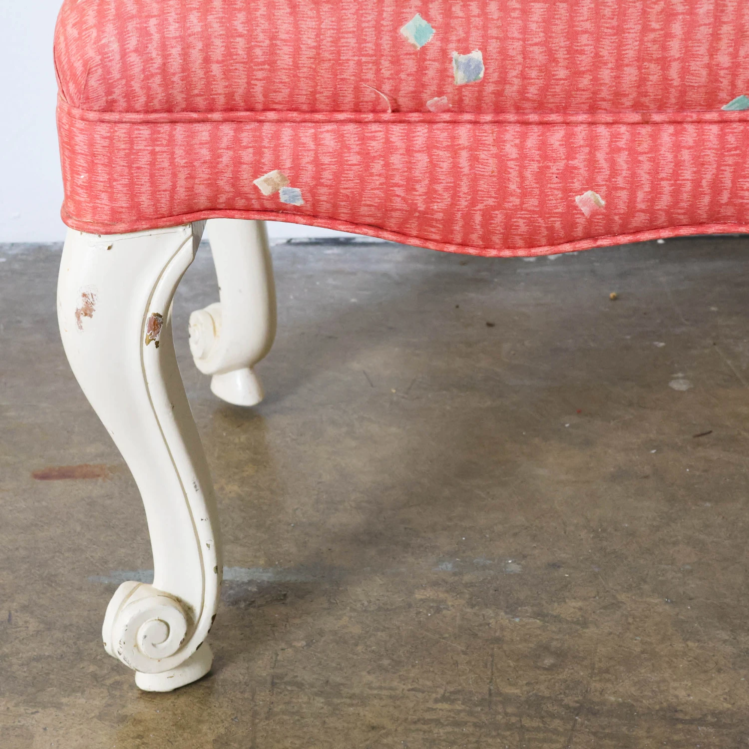 Extra Long White Provincial Bench 6 Extra Long White Provincial Bench - Image 6