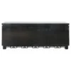 Black Credenza With Fretwork Detail