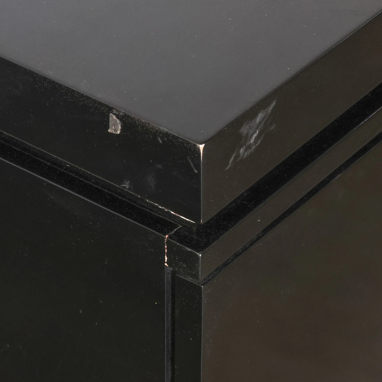 Black Credenza With Fretwork Detail 3 Black Credenza With Fretwork Detail - Image 3