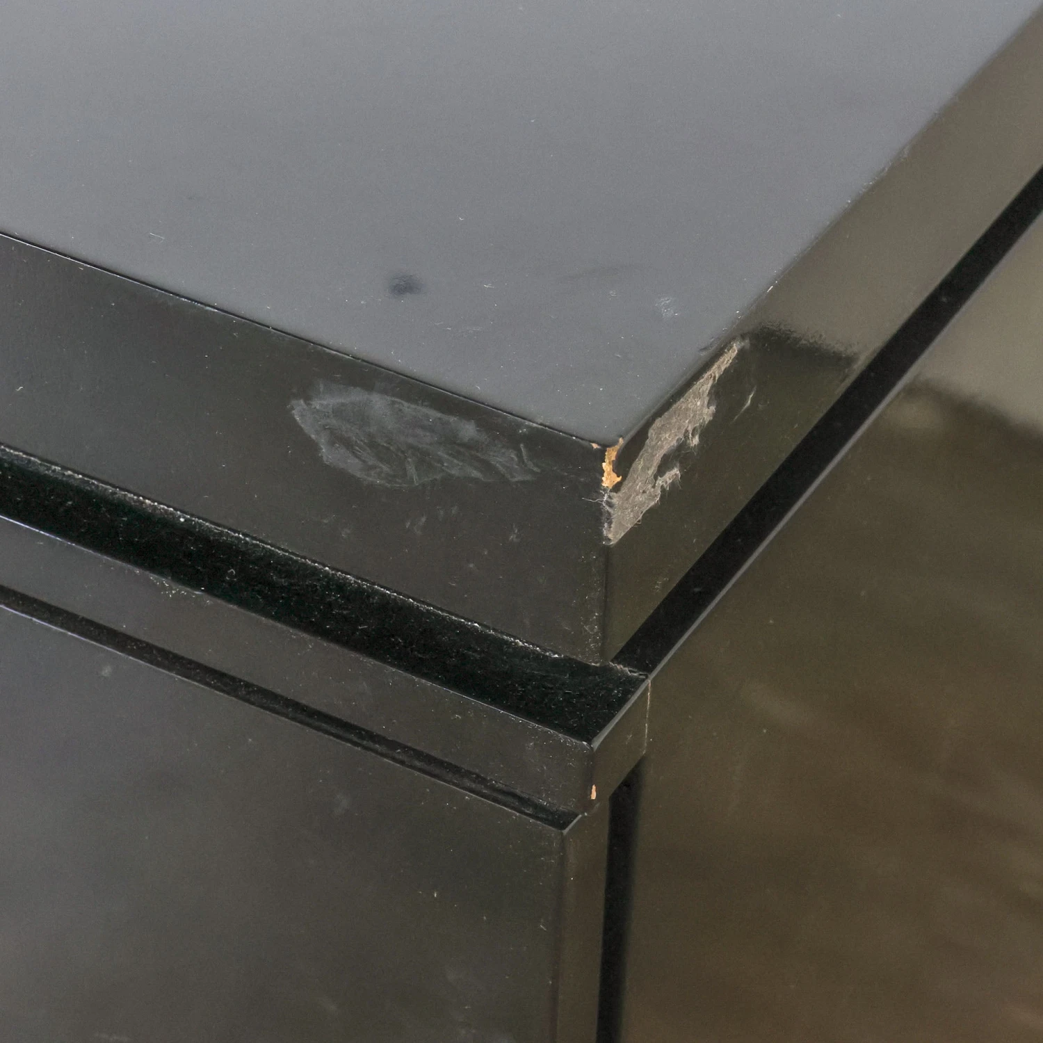 Black Credenza With Fretwork Detail 4 Black Credenza With Fretwork Detail - Image 4