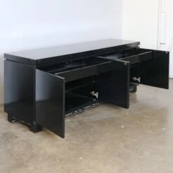 Black Credenza With Fretwork Detail 13 Black Credenza With Fretwork Detail -Furniture Shop FL49 21BlackCredenzawithFretworkDetail.07