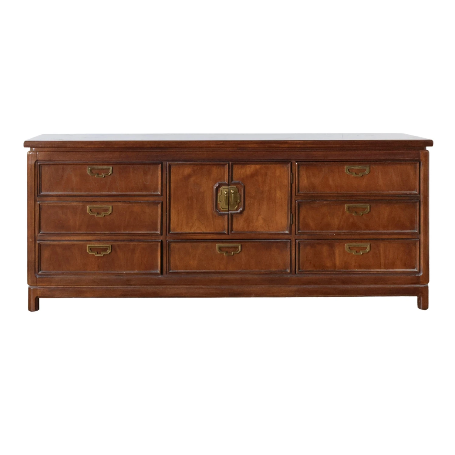 Mystique Credenza With Brass Inlaid Hardware 1 Mystique Credenza With Brass Inlaid Hardware