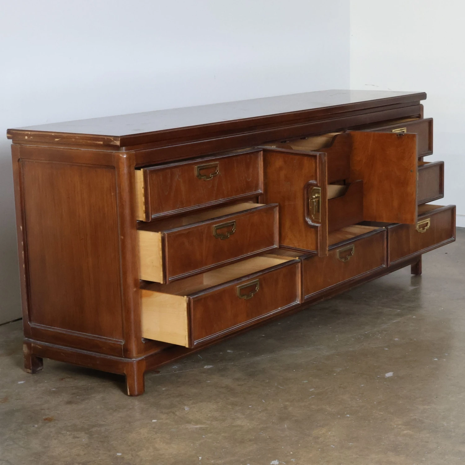 Mystique Credenza With Brass Inlaid Hardware 8 Mystique Credenza With Brass Inlaid Hardware - Image 8