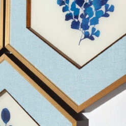 Fern Hexagon Art - Set Of 4 -Furniture Shop FernHexagonArt Setof4.03