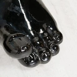Foot Planter In Black - Right -Furniture Shop FootPlanterinBlack Right.05
