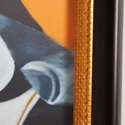 Framed Equestrian Artwork On Silk Cloth - Orange -Furniture Shop Framed 20Equestrian 20Artwork 20on 20Silk 20Cloth 20 20Orange.05