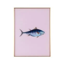 Framed Fish Print In Moonlight