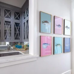 Framed Fish Print In Sea Spray -Furniture Shop Framed 20Fish 20Print 20in 20Sea 20Spray.02