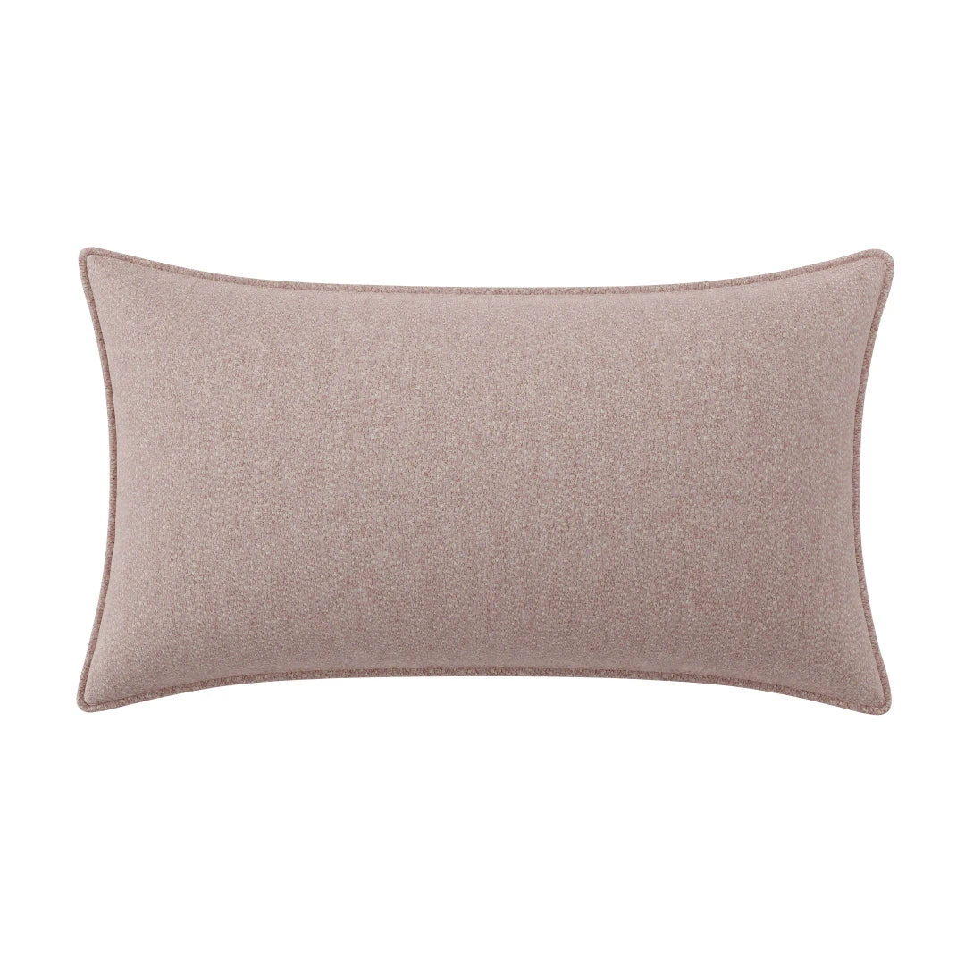 Custom Lumbar Pillow - Francis Blush Chenille 1 Custom Lumbar Pillow - Francis Blush Chenille