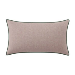 Custom Lumbar Pillow - Francis Blush Chenille 18 Custom Lumbar Pillow - Francis Blush Chenille -Furniture Shop FrancisBlushChenilleLumbarwithSimoneSageVelvetPiping.01