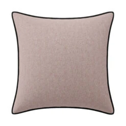 Custom Pillow - Francis Blush Chenille 12 Custom Pillow - Francis Blush Chenille -Furniture Shop FrancisBlushChenillewithBowenCharcoalVelvetPiping.01