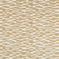 Frankel Tan Geometric Velvet Fabric