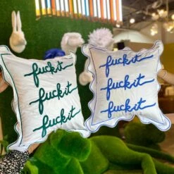 Fuck It Large Scallop Pillow Cover - Emerald -Furniture Shop FuckItScallopPillowCover.05 dfa8435a 21cc 45ff a418 5588e8e5e25f