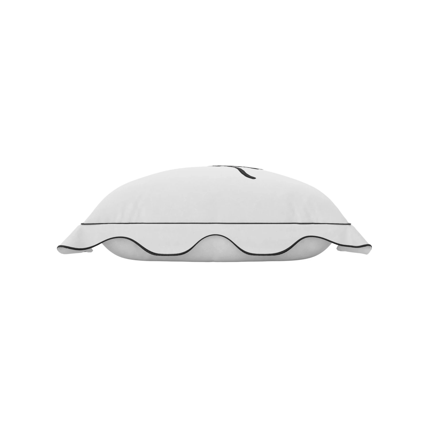 Fuck It Small Scallop Pillow Cover - Dark Grey 3 Fuck It Small Scallop Pillow Cover - Dark Grey - Image 3