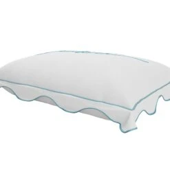 Fuck It Small Scallop Pillow Cover - Sky Blue -Furniture Shop FuckItSmallScallopPillowCover SkyBlue.04