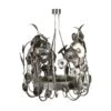 Brutalist Style Metal Chandelier - Chrome - Global Views Second