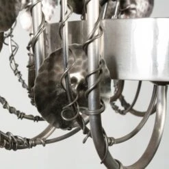 Brutalist Style Metal Chandelier - Chrome - Global Views Second -Furniture Shop GV 2BrutalistStyleMetalChandelier Chrome.03