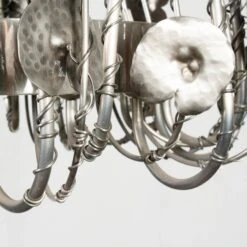 Brutalist Style Metal Chandelier - Chrome - Global Views Second -Furniture Shop GV 2BrutalistStyleMetalChandelier Chrome.04