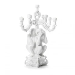 Giant Burlesque 3 Monkeys Candelabra - White By Seletti 12 Giant Burlesque 3 Monkeys Candelabra - White By Seletti -Furniture Shop GiantBurlesque3MonkeysCandelabra WhitebySeletti.03