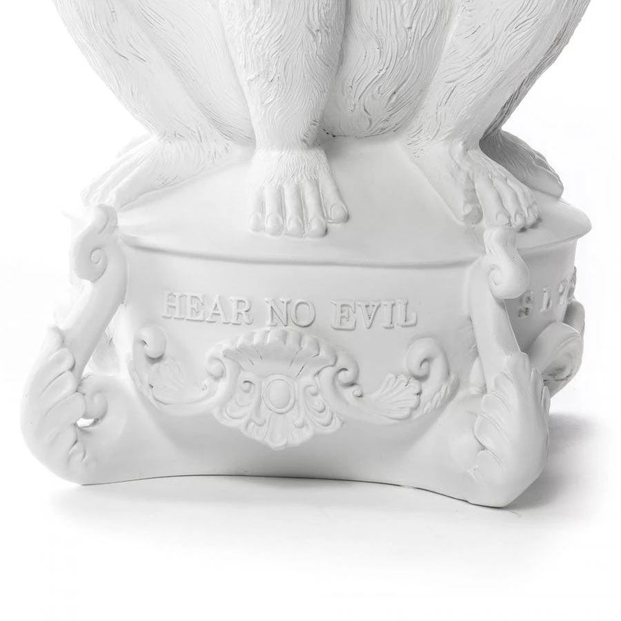 Giant Burlesque 3 Monkeys Candelabra - White By Seletti 8 Giant Burlesque 3 Monkeys Candelabra - White By Seletti - Image 8