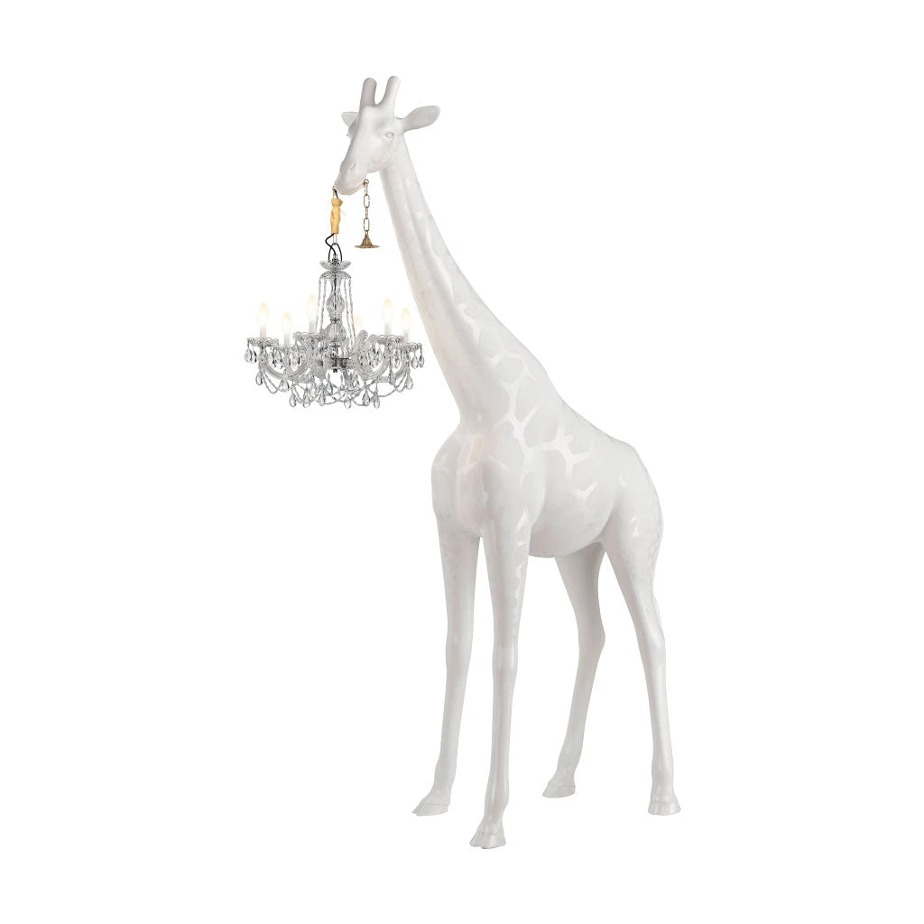 Giraffe In Love Outdoor - White 2 Giraffe In Love Outdoor - White - Image 2