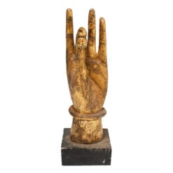 Gold Leaf Wood Hand - Small