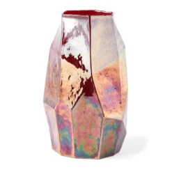 Graphic Luster Red Vase - L -Furniture Shop GraphicLusterRedVase L.02