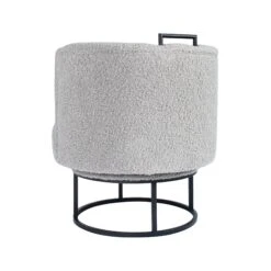 Gunter Swivel Chair In Grey Boucle Matte Black 10 Gunter Swivel Chair In Grey Boucle Matte Black -Furniture Shop GunterSwivelChairInGreyBoucleMatteBlack.03 ca25516a e58d 49e2 9ecf 91995eff96fb