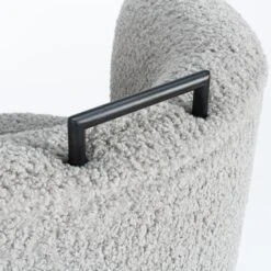 Gunter Swivel Chair In Grey Boucle Matte Black 11 Gunter Swivel Chair In Grey Boucle Matte Black -Furniture Shop GunterSwivelChairInGreyBoucleMatteBlack.04