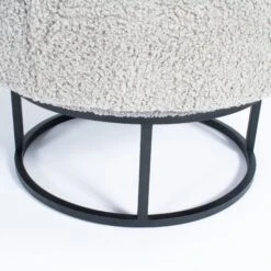 Gunter Swivel Chair In Grey Boucle Matte Black 15 Gunter Swivel Chair In Grey Boucle Matte Black -Furniture Shop GunterSwivelChairInGreyBoucleMatteBlack.08