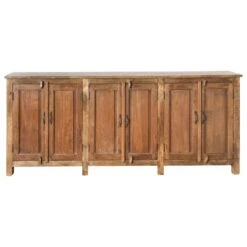 Heavy 6 Door Narrow Sideboard