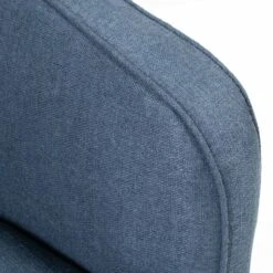 Helene Swivel Chair In Blue Tweed -Furniture Shop HeleneSwivelChair BlueTweed.04