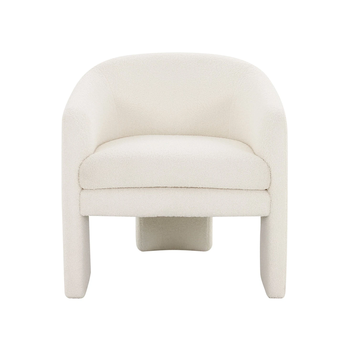 Highball Accent Chair In Sherpa White 1 Highball Accent Chair In Sherpa White