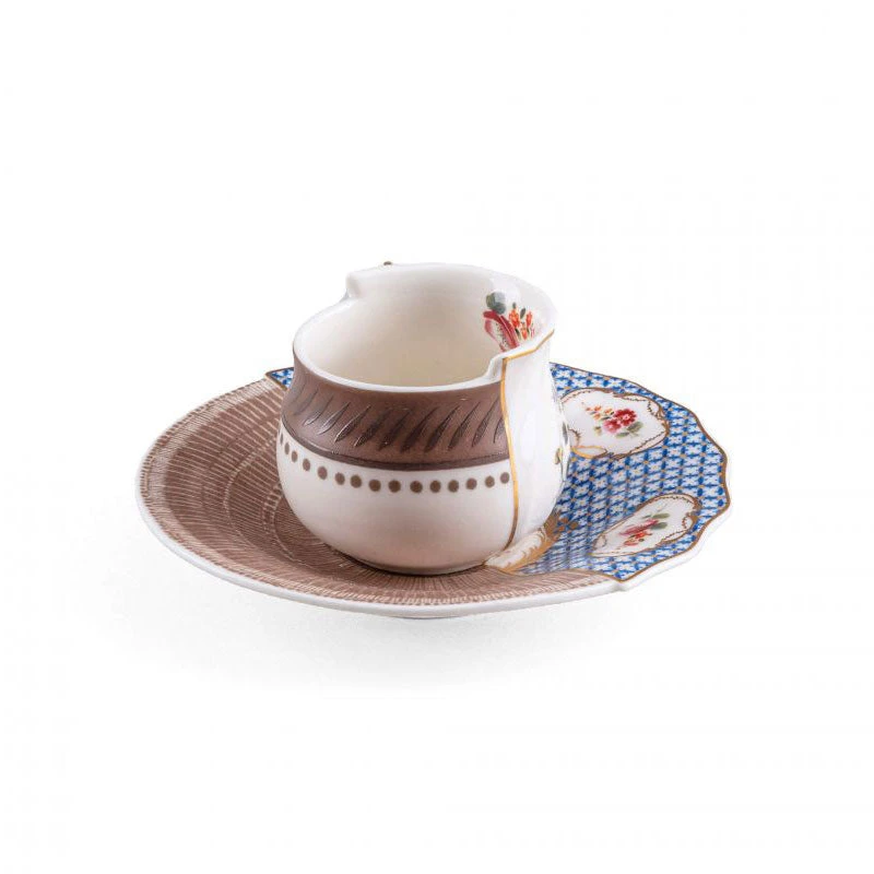 Hybrid Coffee Cup With Saucer - Djenne By Seletti 1 Hybrid Coffee Cup With Saucer - Djenne By Seletti
