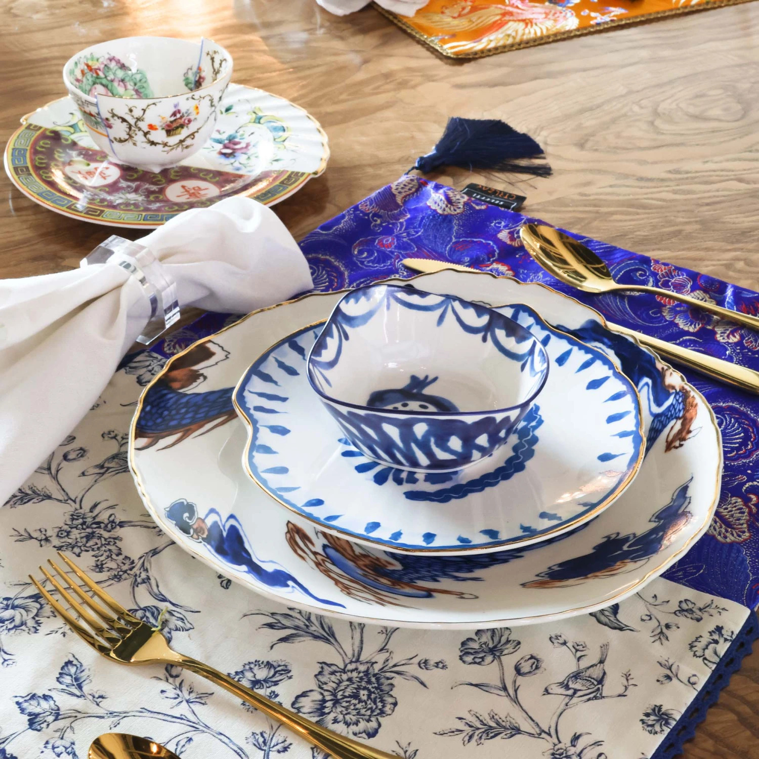 Imari Dragon Dinner Plate By Seletti 2 Imari Dragon Dinner Plate By Seletti - Image 2