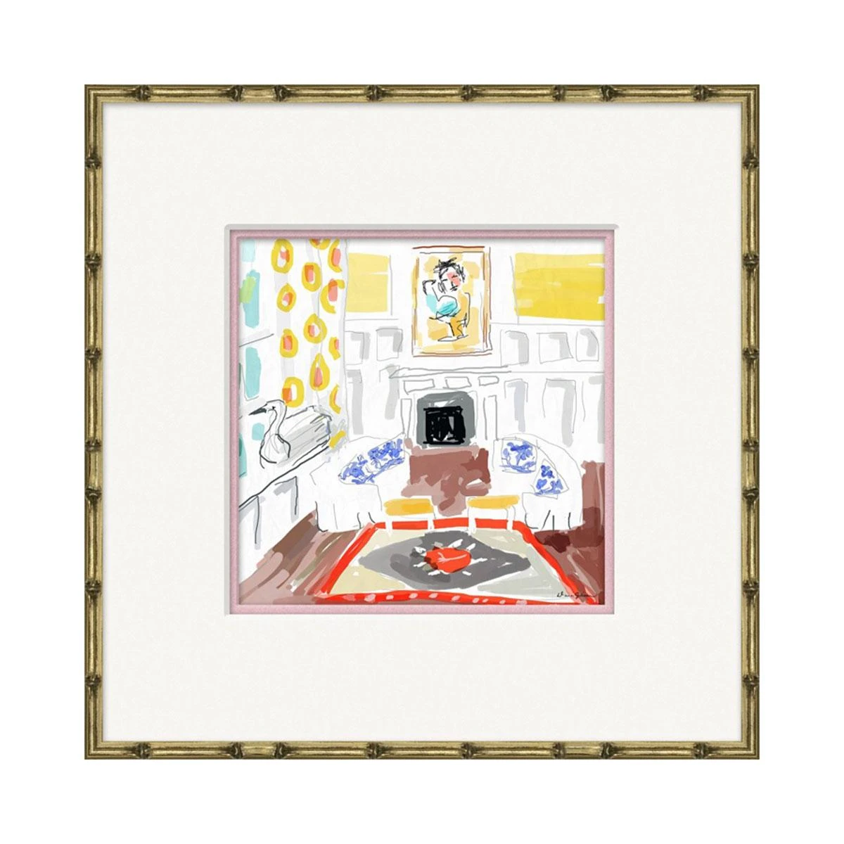 Interiors Print Series - Yellow Living Room 1 Interiors Print Series - Yellow Living Room