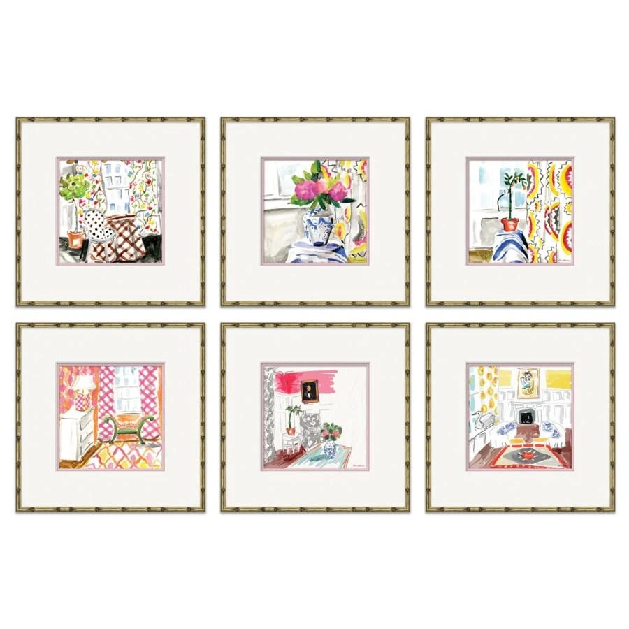 Interiors Print Series - Yellow Living Room 3 Interiors Print Series - Yellow Living Room - Image 3