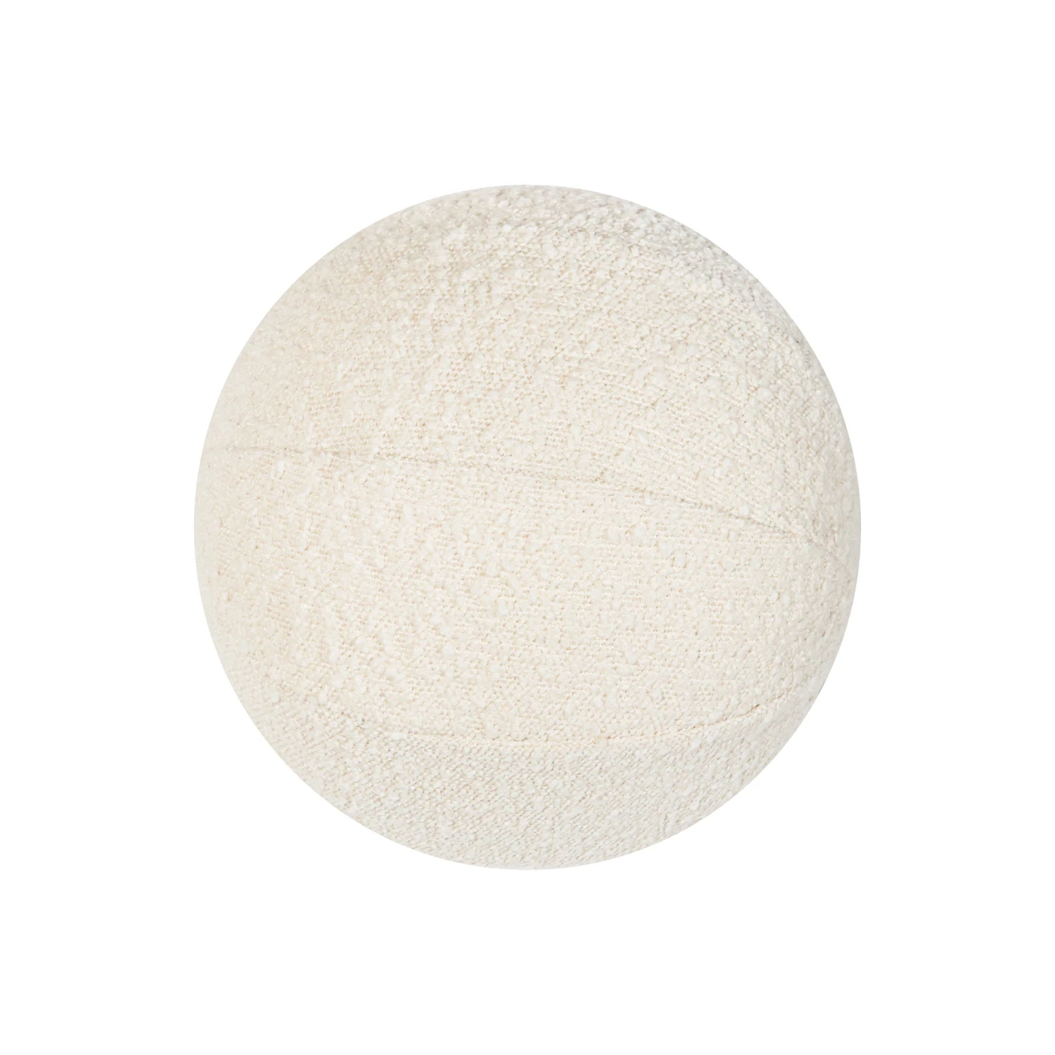 Ivory Boucle Round Pillow 1 Ivory Boucle Round Pillow