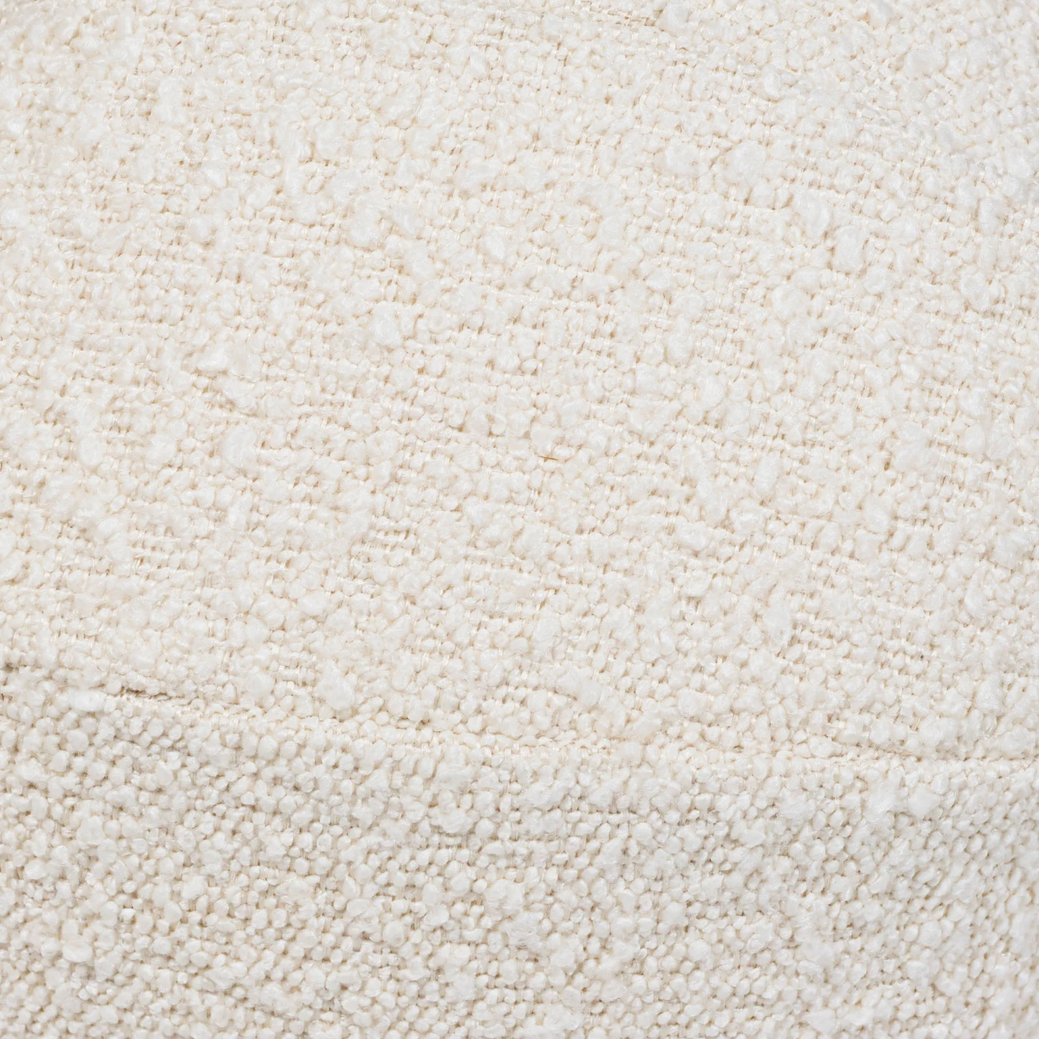 Ivory Boucle Round Pillow 3 Ivory Boucle Round Pillow - Image 3