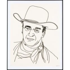John Wayne Wire Portrait