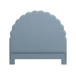 Custom Juliet Headboard -Furniture Shop JulietHeadboardinFoleyBlueWoven.01