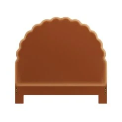 Custom Juliet Headboard -Furniture Shop JulietHeadboardinNicholasCamelVelvet.01