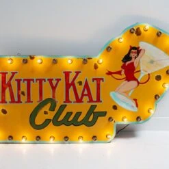Kitty Kat Club Sign -Furniture Shop Kitty 20Kat 20Club 20Sign.03