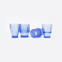 Koifish Blue Stackable Glasses -Furniture Shop Koifish Blue Stackable Glasses.02