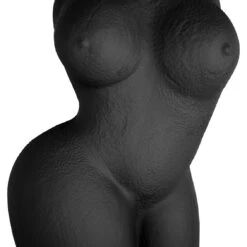 Lady Polyresin Pot - Black -Furniture Shop LadyPolyresinPot Black.04